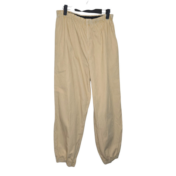 Tory Burch YELLOW Buddy striped pants joggers medium 8 - Picture 3 of 8